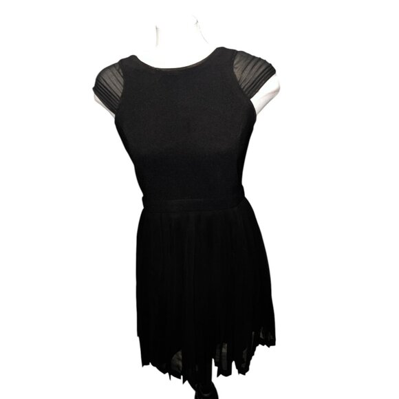 Altard State Womens Black Pleated A-Line Dress Size Medium - Picture 16 of 16